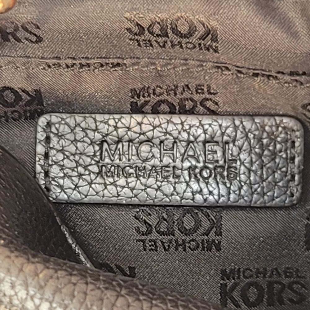 Michael Kors Fulton Large East West Crossbody Bag - Black Pebbled Leather - Picture 11 of 14